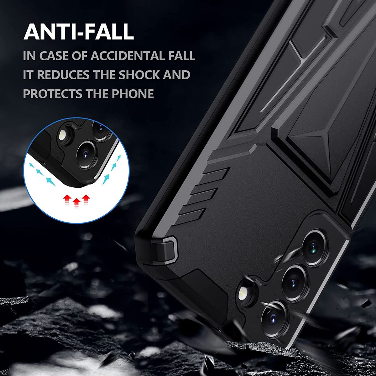 S22+ 5G Case With Stand Military Grade Drop Protection Armor