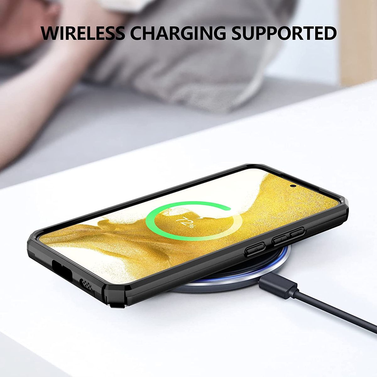 S22+ 5G Case With Stand Military Grade Drop Protection Armor