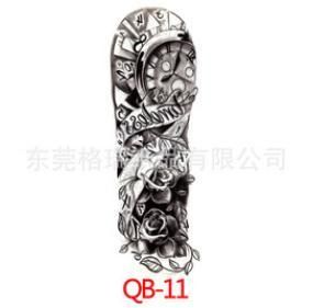 Woman Large Fake Full Arm Tattoo Stickers Rose Lion Wolf Fl