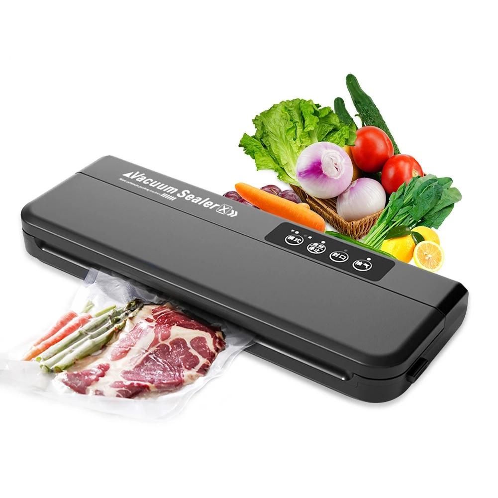 Vacuum Sealer Machine Dry and Moist Food Modes Automatic For Food Preservation With 10Pcs Bags Paper Bag Making  Machine