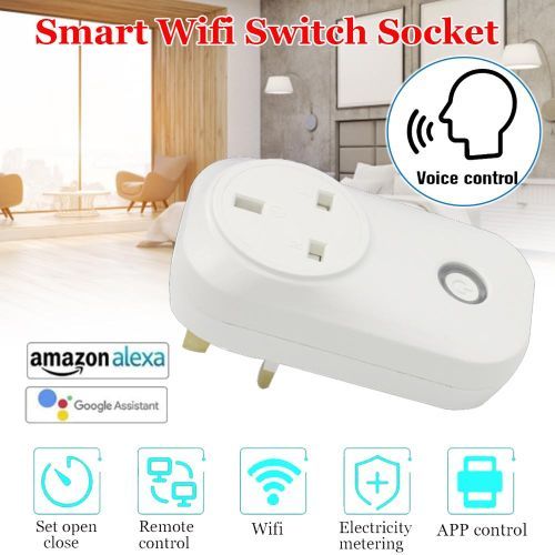 Mobile APP Control Smart Wifi Switch Socket Alexa Google Hom