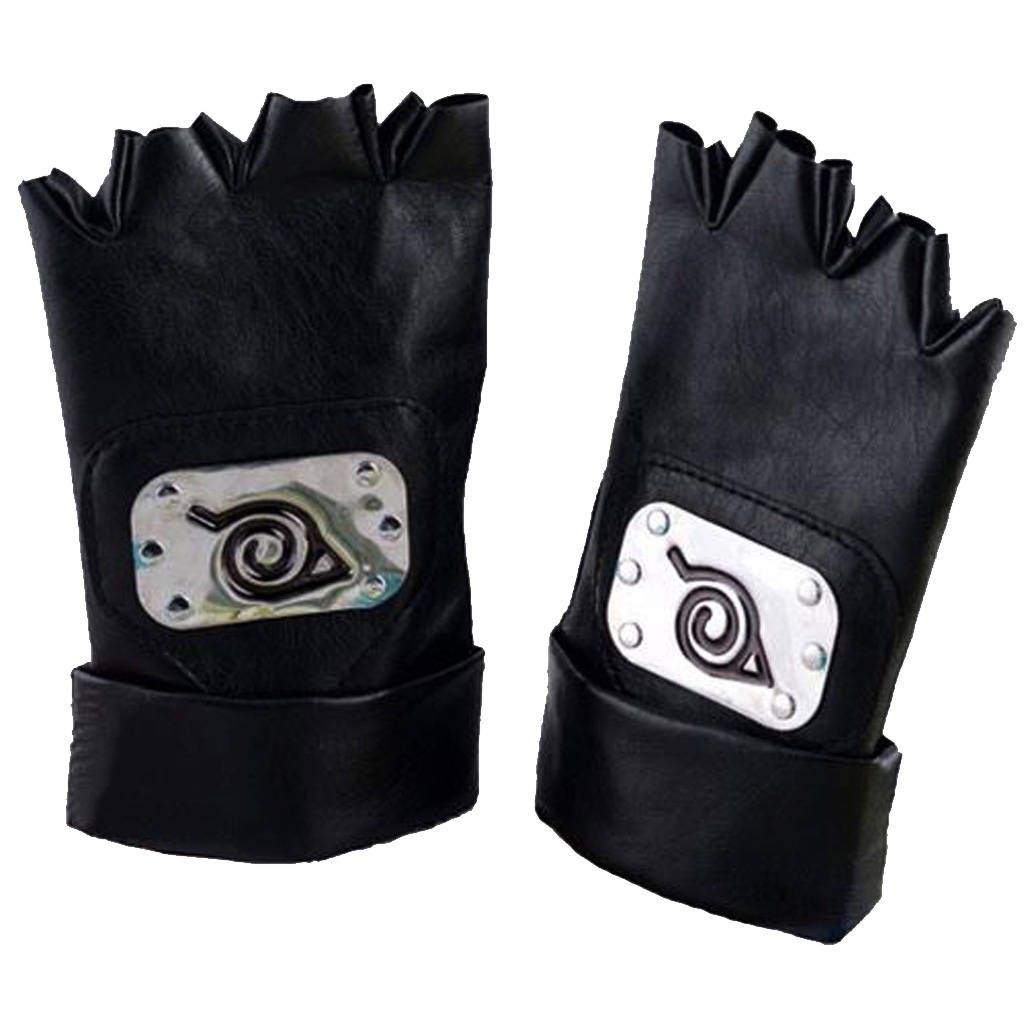Anime Narute    PU Leather Gloves