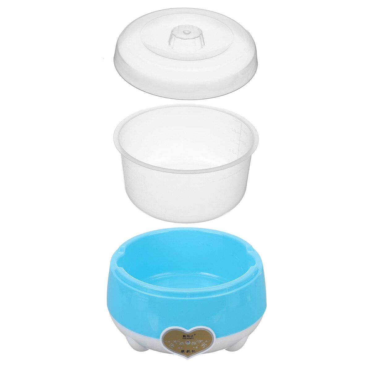 220V 1.0L Yogurt Machine Maker Household Fully Automatic Stainless Steel Small Yogurt Machine Kitchen Tools Stainless Steel Inner /Plastic Inner Blue (PP Plastic)