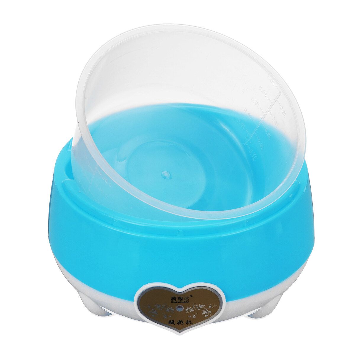 220V 1.0L Yogurt Machine Maker Household Fully Automatic Stainless Steel Small Yogurt Machine Kitchen Tools Stainless Steel Inner /Plastic Inner Blue (PP Plastic)