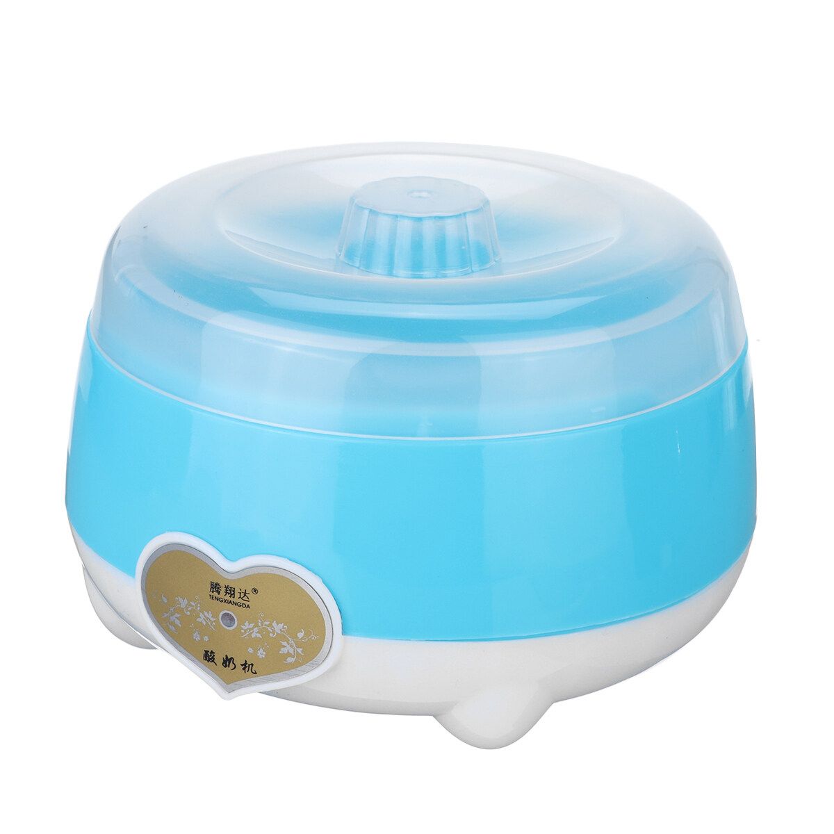 220V 1.0L Yogurt Machine Maker Household Fully Automatic Stainless Steel Small Yogurt Machine Kitchen Tools Stainless Steel Inner /Plastic Inner Blue (PP Plastic)
