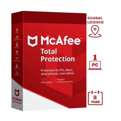 McAfee Total Security 2022 For 1 Device- 2 Years