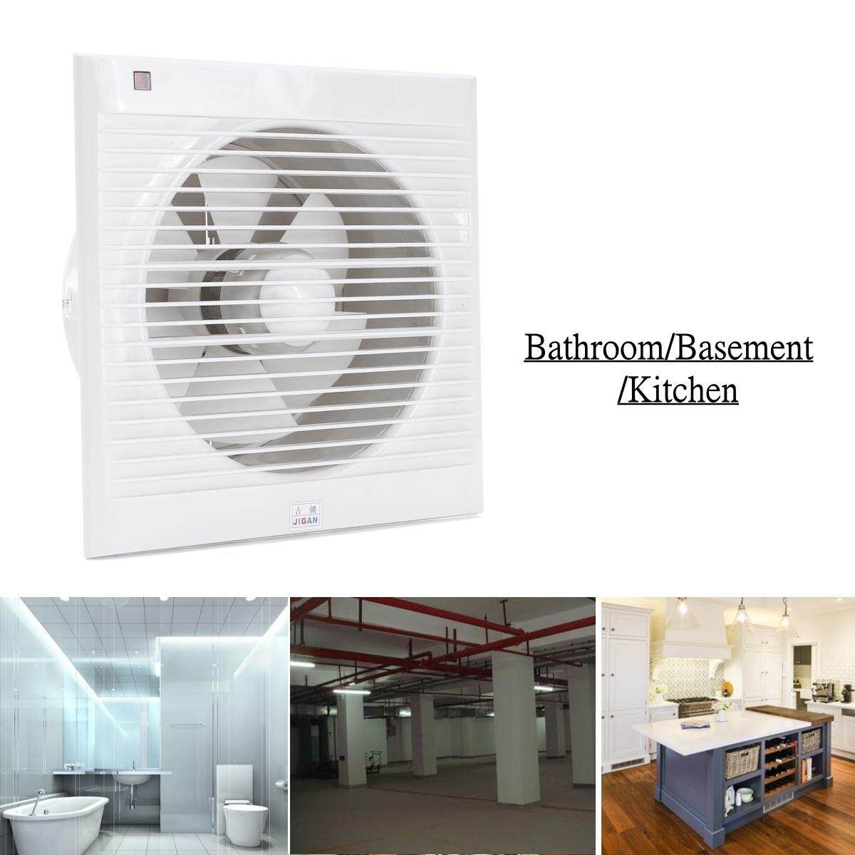 8'' Waterproof Durable Mute Exhaust Fan Extractor Window For Kitchen Toilet Bathroom 8 