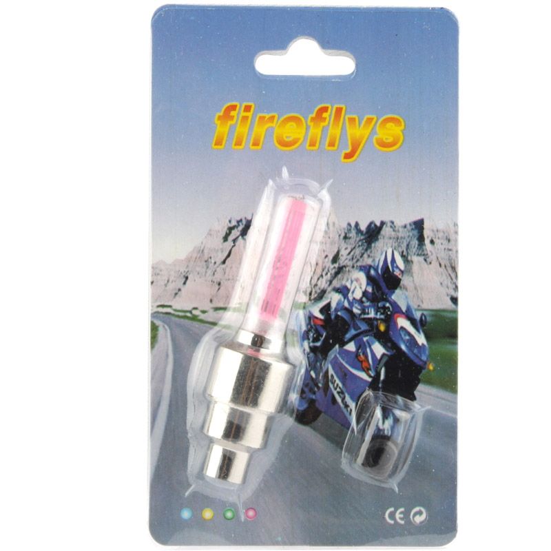 2 PCS Fireflies Series Motion Activated LED Wheel Lights For Bikes And Cars(Pink)