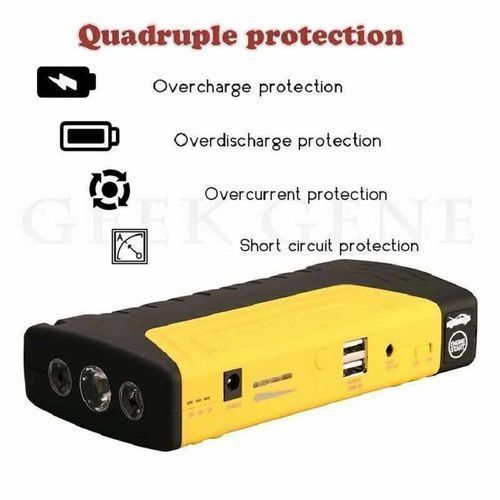 JUMP STARTER KIT And POWER BANK For Cars, Laptop & Mobile Devices - Emergency Car Battery 50800mAH 12V ULTRASAFE LITHIUM  - Torch Light- MULTI FUNCTIONAL