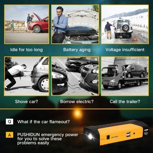 JUMP STARTER KIT And POWER BANK For Cars, Laptop & Mobile Devices - Emergency Car Battery 50800mAH 12V ULTRASAFE LITHIUM  - Torch Light- MULTI FUNCTIONAL