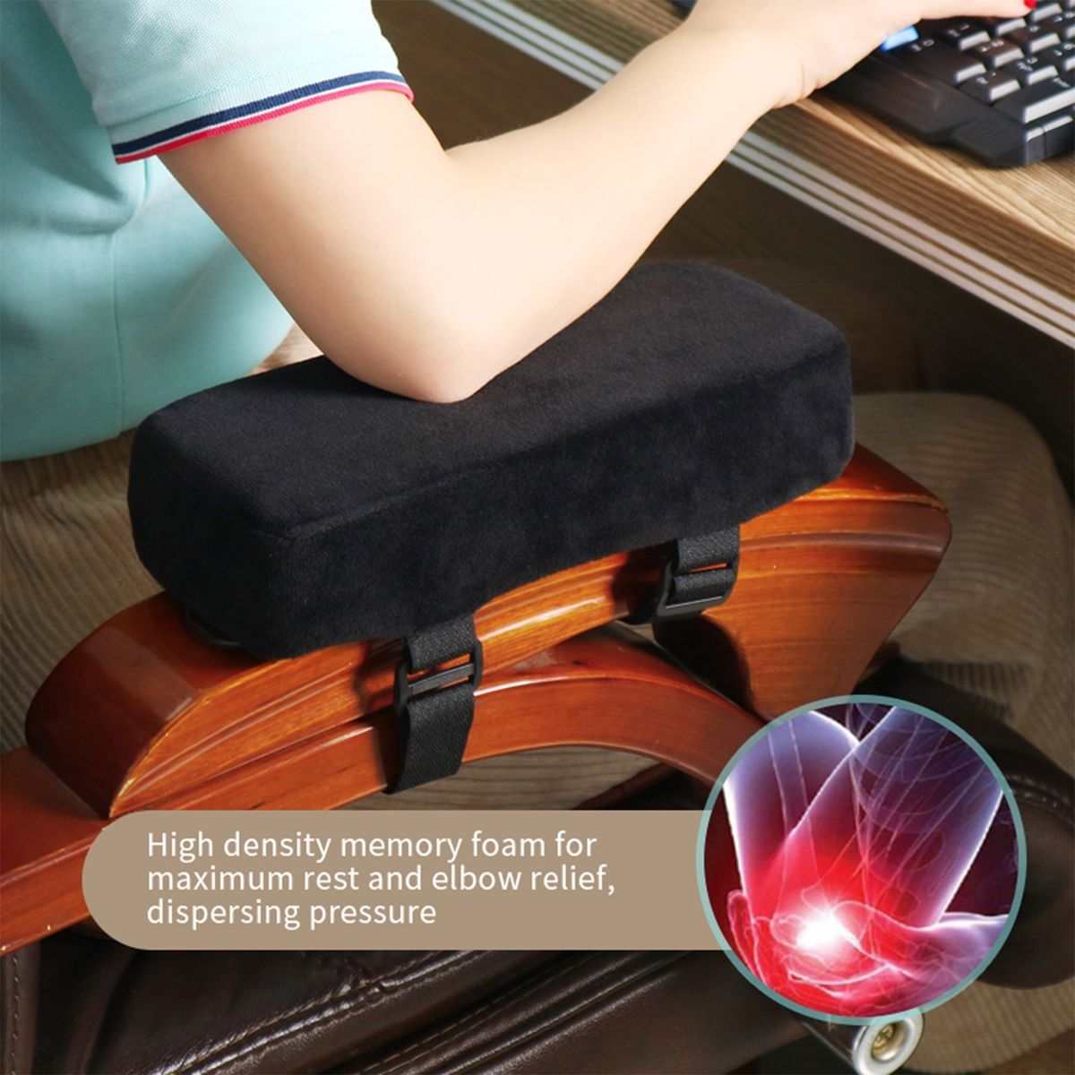 Game Chair Armrest Pads Cushions Computer Desk Chair Arm