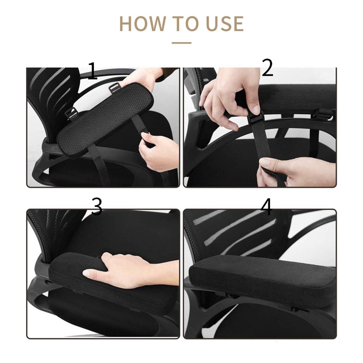 Game Chair Armrest Pads Cushions Computer Desk Chair Arm