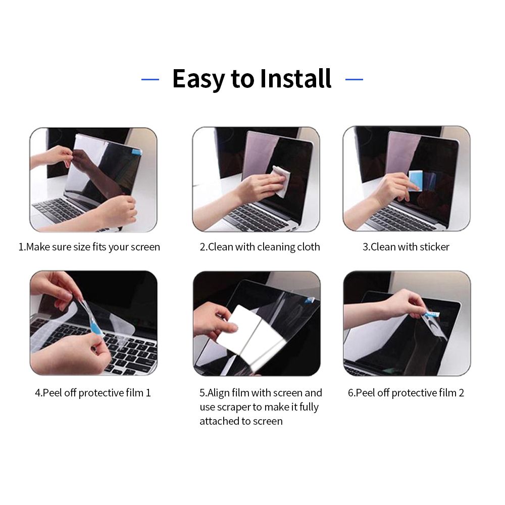 Blue Light Blocking Screen Protector For 15.6'' Laptop With 16:9 Aspect Ratio