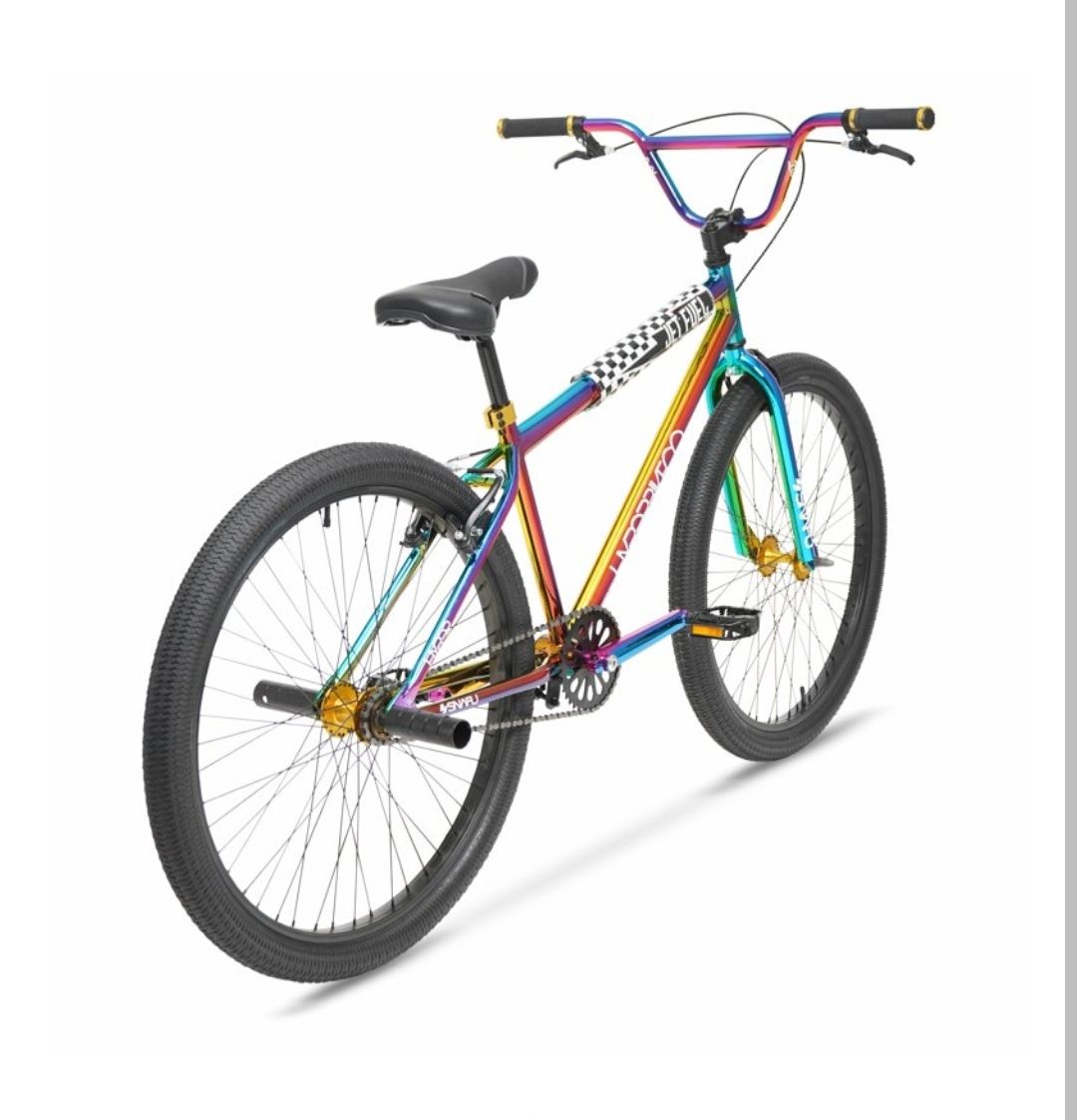 Bicycles Adult 26" Multi-Color BMX Bike With Custom Jet Fuel Paint