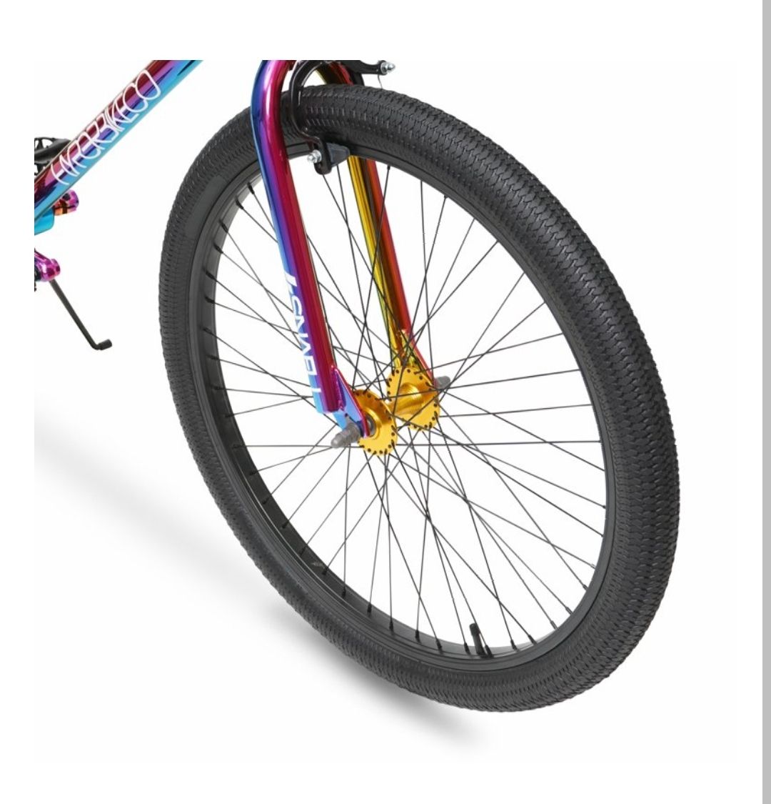 Bicycles Adult 26" Multi-Color BMX Bike With Custom Jet Fuel Paint