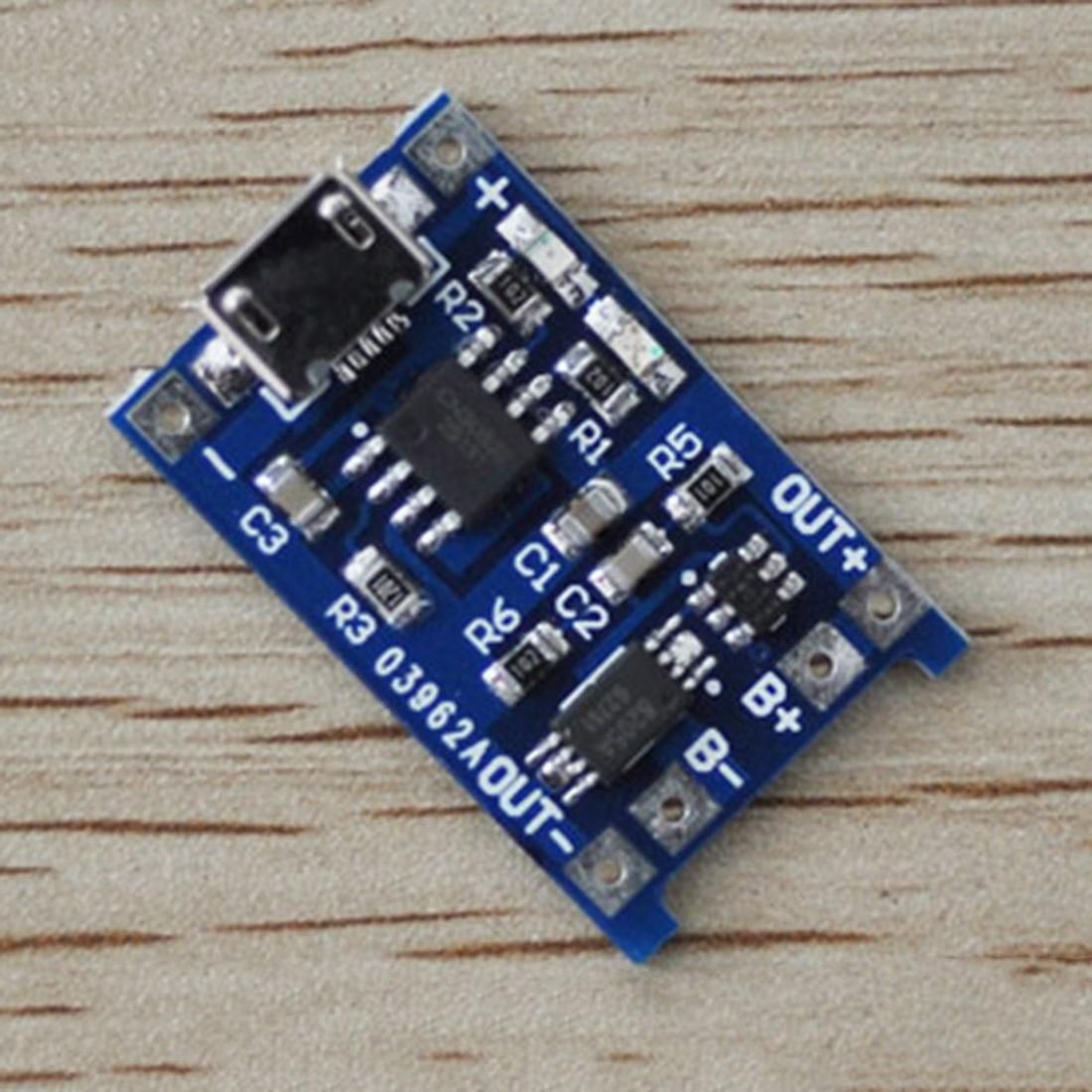 10 Pcs Micro-USB 5V 1A 18650 TP4056 Lithium Battery Charger Module Charging Board with Protection Dual Functions