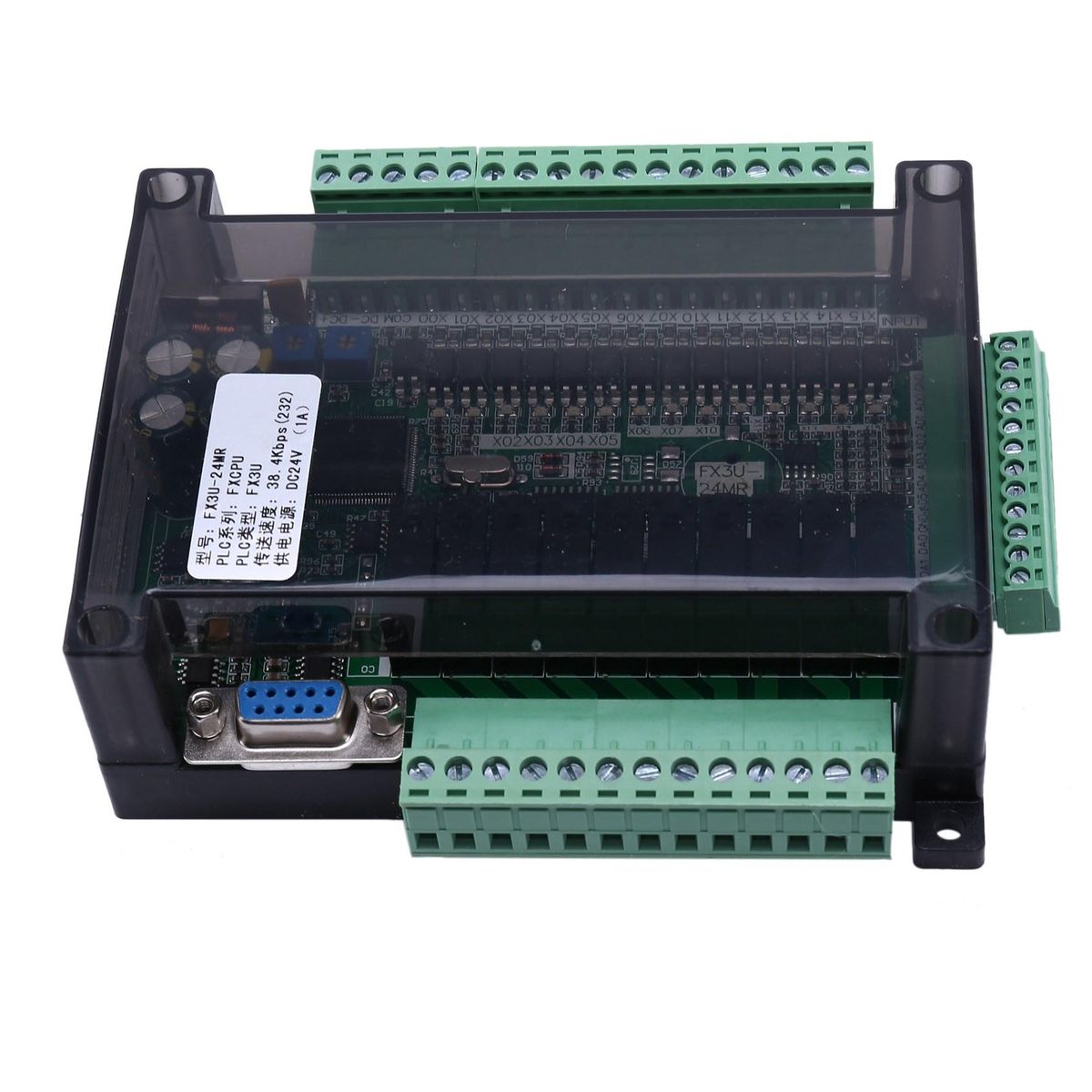 PLC Industrial Control Board FX3U-24MR High-Speed Household PLC Industrial Control Board PLC Controller Programmable