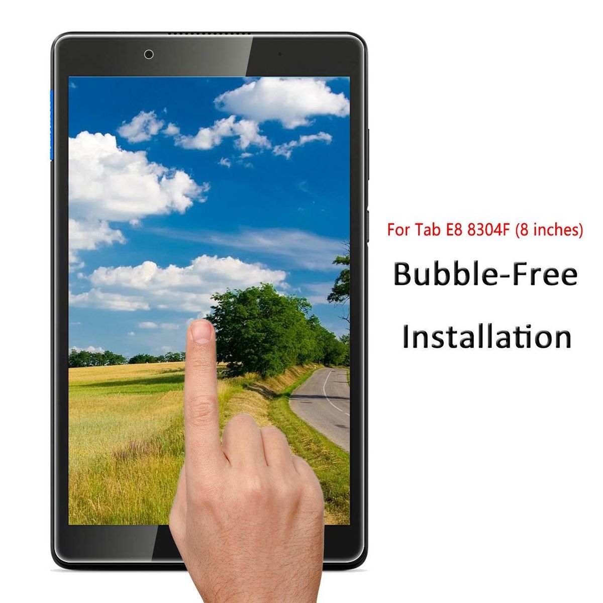 (2 Pcs)Tempered Glass Screen Protector Compatible for Lenovo Tab E8 8304F (8 Inch), 9H Hardness(Rounded Edge)