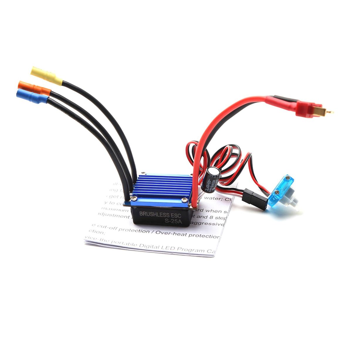 2435 4800KV Brushless Motor and 25A ESC 2.2KG Servo Programming Card Replacement for HSP Wltoys 1/16 1/18 Remote Control Truck Car