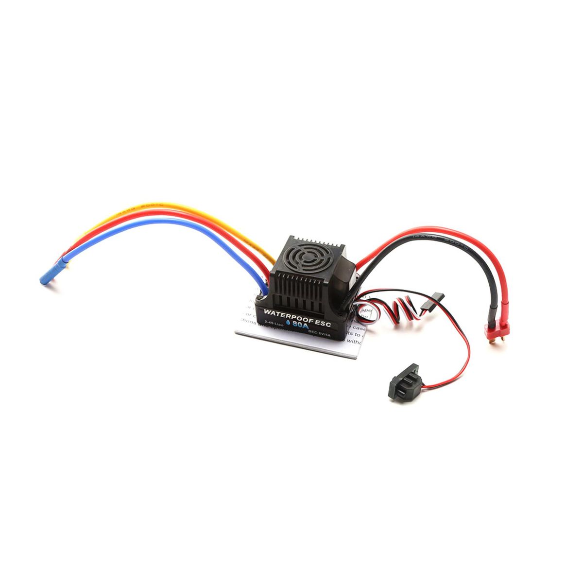 GTSKYTENRC Waterproof 3660 Brushless Motor 4200KV with 80A Brushless ESC Programming Card Replacement for TRAX4 WLtoys Remote Control Car 1/8/1/10 Tamiya