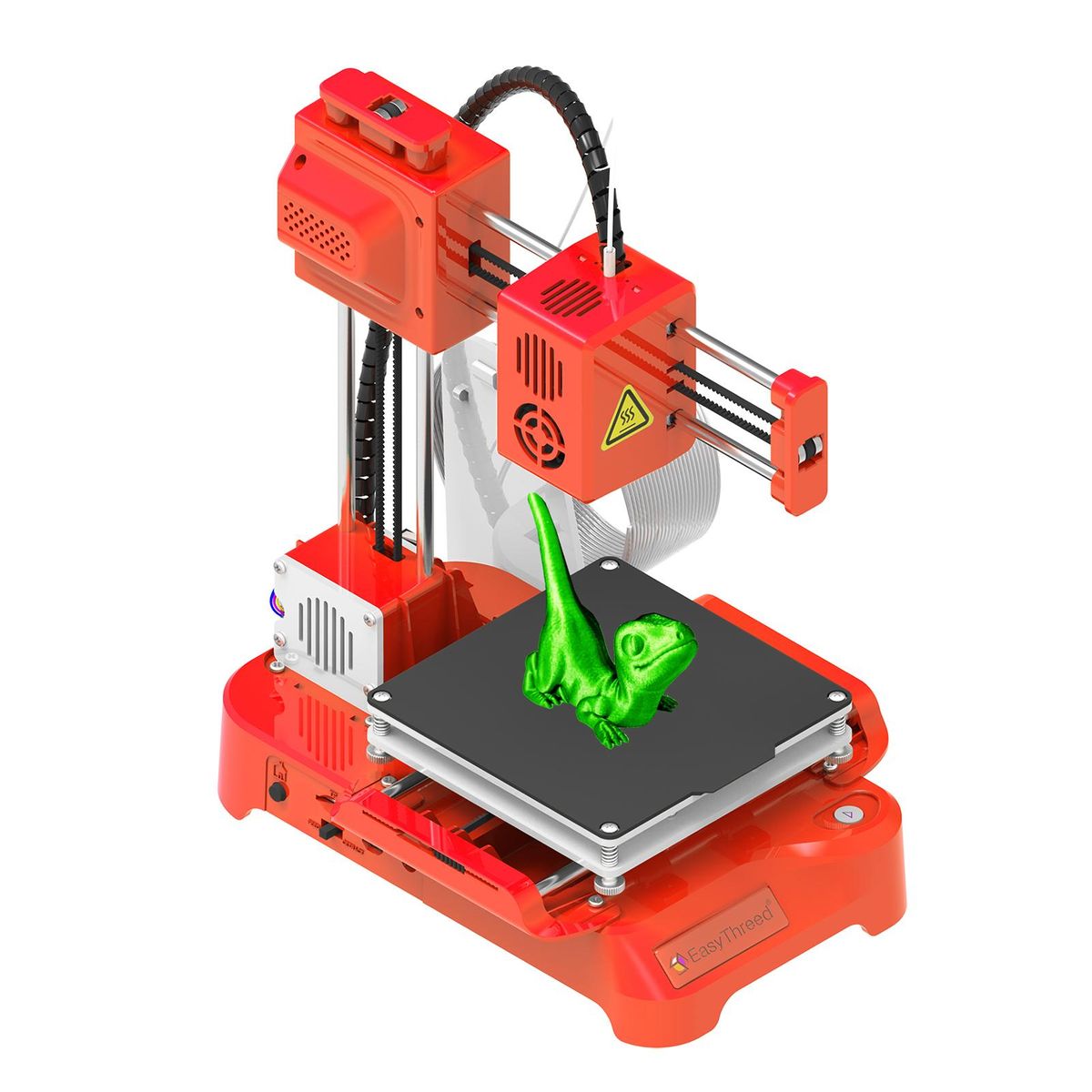 EasyThreed 3D Printer for Kids Mini Desktop 3D Printer 100x100x100mm Print Size No Heated Bed One-Key Printing with TF Card PLA Sample Filament for Beginners Household Education