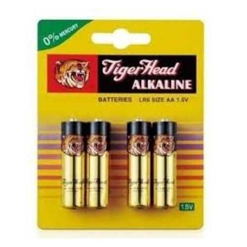 A Pack/12 Cards Of Tiger Head Alkaline R6 AA 1.5v