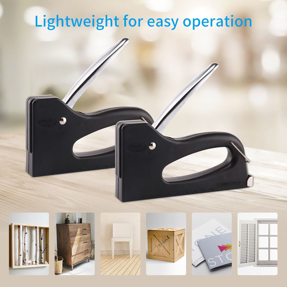 Stapler With 1000Pcs Door-type Staple Hand Operated Staple