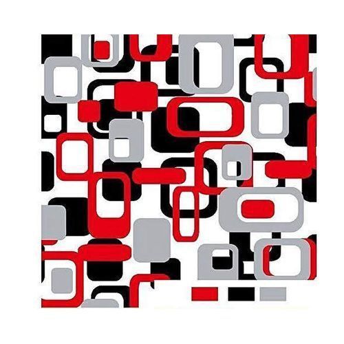 Adore Decor Quality Multicolour Red, White And Black 3D Wall Paper