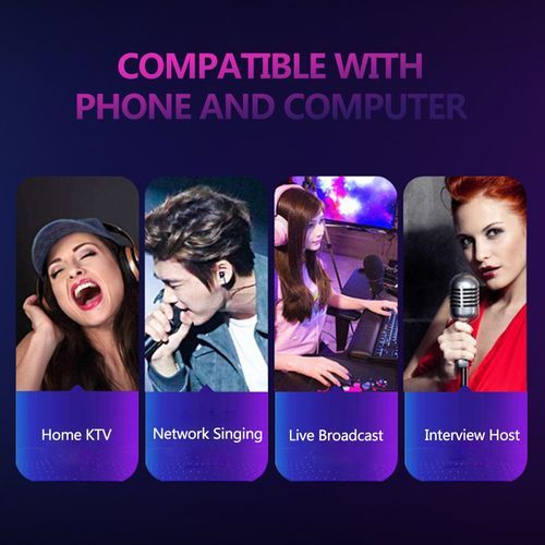 V8-II Audio USB External Sound Card Headset Microphone Webcast Personal Entertainment Streamer Live Broadcast For Phone Computer