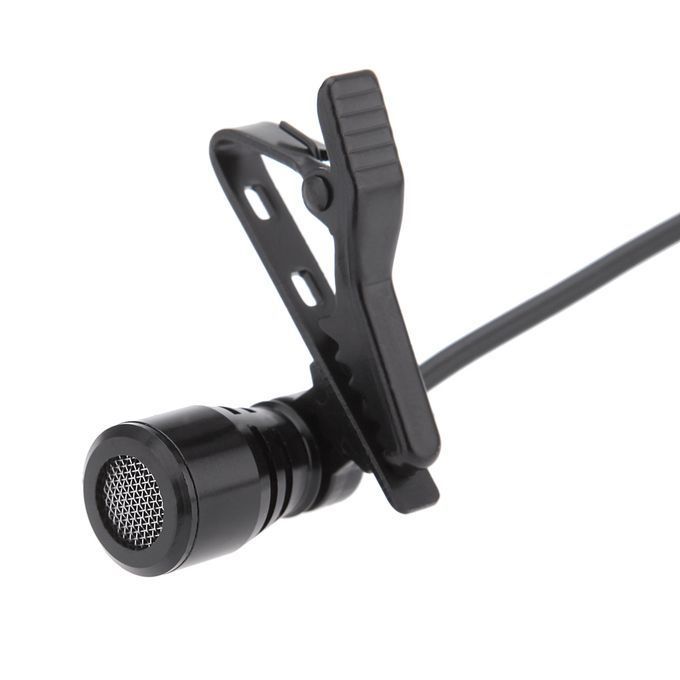 Lavalier Clip Metal Mono Microphone 3.5mm With Collar Clip For Lound Speaker Computer PC Laptop