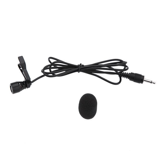 Lavalier Clip Metal Mono Microphone 3.5mm With Collar Clip For Lound Speaker Computer PC Laptop