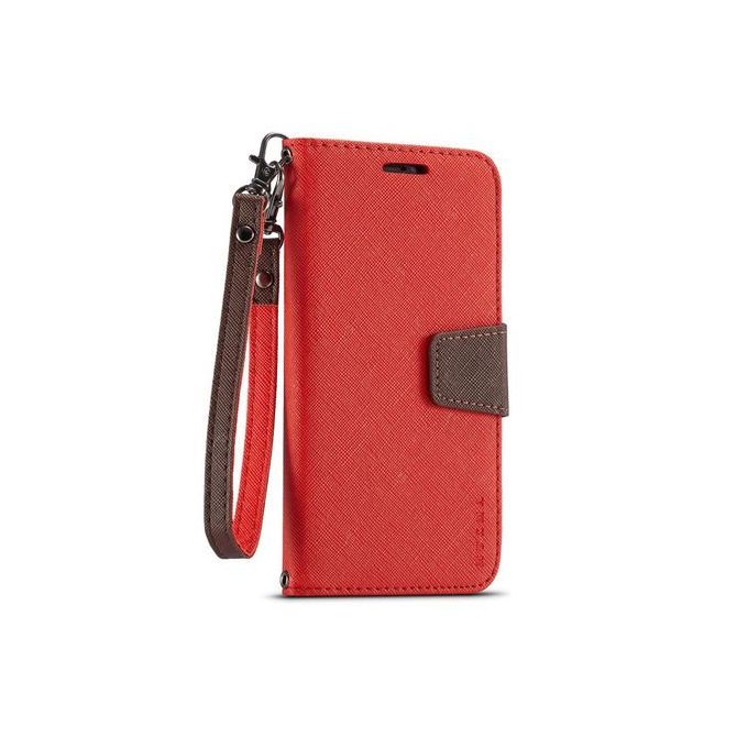 For NOKIA X6/6.1 Plus Flip Case MUXMA Flip Card Phone Case Two-color Anti-fall Leather Case-Brown