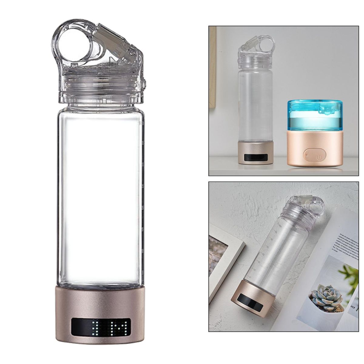 Hydrogen Water Bottle 400ml Electrolysis Hydrogen Rich Water Maker