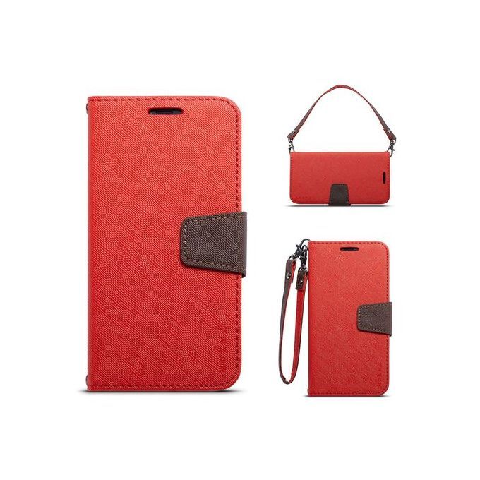 For NOKIA 7PLUS Flip Case MUXMA Flip Card Phone Case Two-color Anti-fall Leather Case-Blue