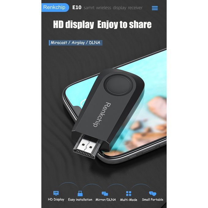 1080P Wireless Display Receiver Miracast From Phone To TV Projector