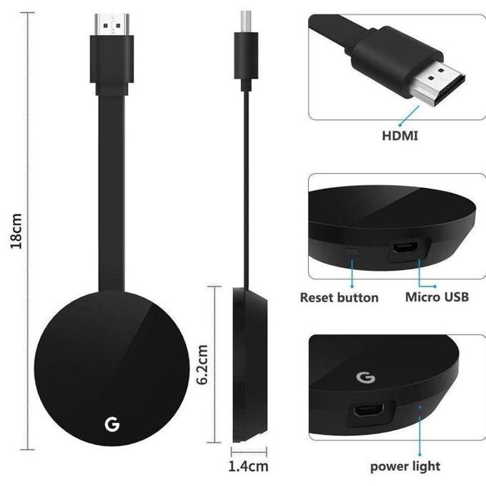 G7S 2.4G WiFi Display Dongle 4K HDMI Adapter Receiver For TV Projector