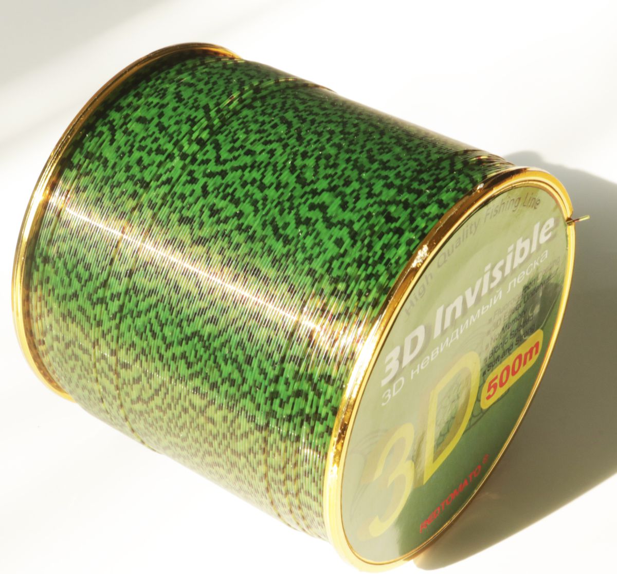 500m 3D Invisible Spoted Super Strong Carp Fishing Line Monofilament Fishing Line Speckle Fluorocarbon Coated Fishing Line 500M Gold