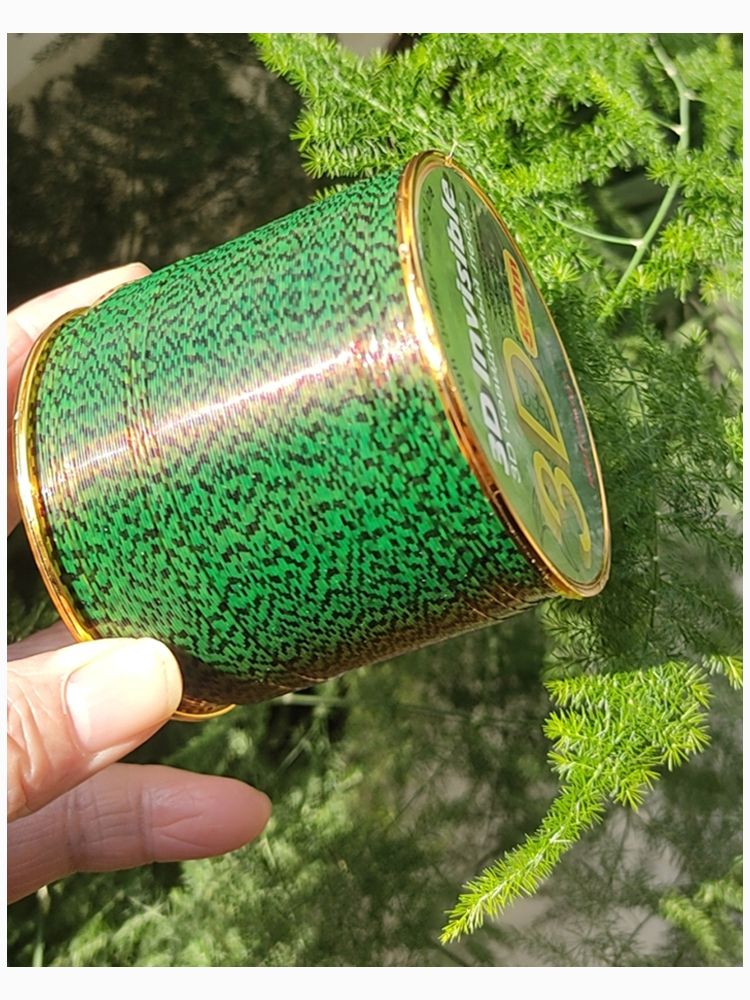500m 3D Invisible Spoted Super Strong Carp Fishing Line Monofilament Fishing Line Speckle Fluorocarbon Coated Fishing Line 500M Gold