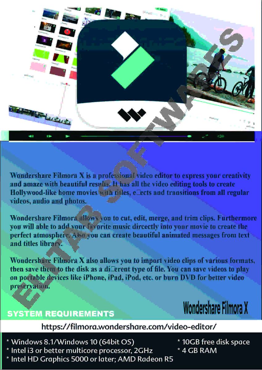 Wondershare Filmora X