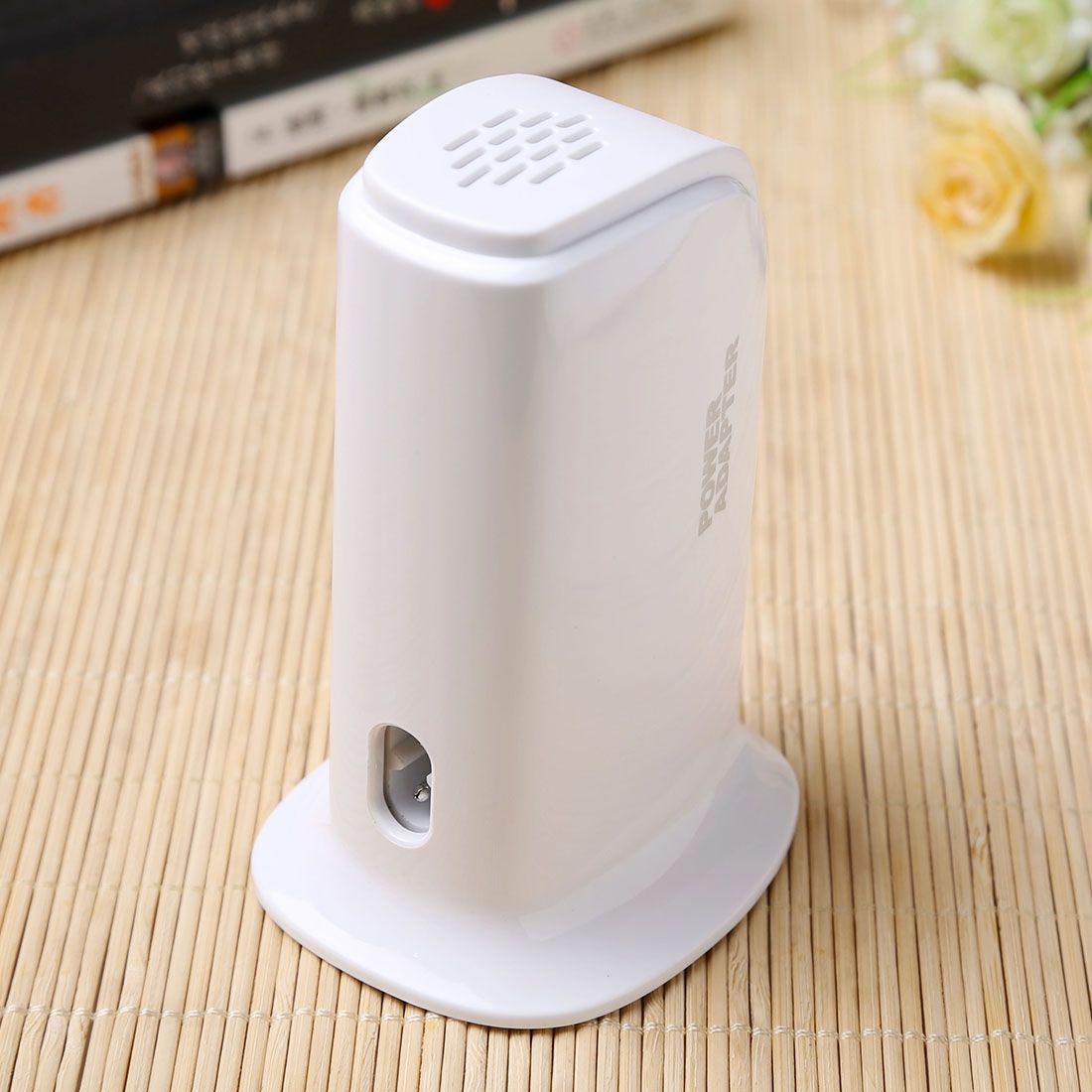 30W 6 Ports USB Fast Charging Dock Smart Charger AC100-240V (White)