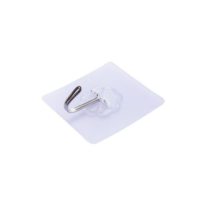100 PCS Kitchen Bathroom Wall Hanging Transparent Glue Hook