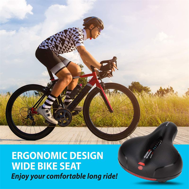 MTB Bicycle Saddle Seat Big  Bicycle Road Cycle Saddle Mountain Bike  Seat Shock Absorber Wide