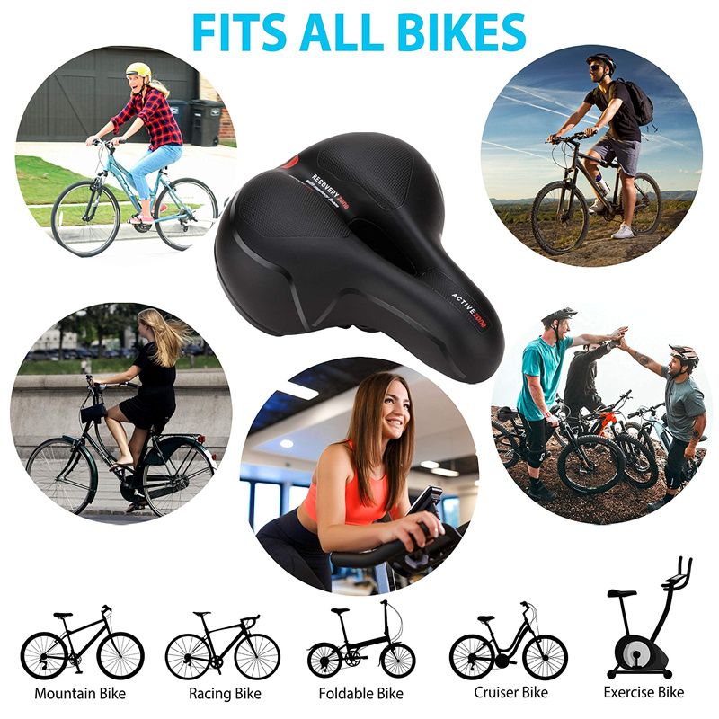 MTB Bicycle Saddle Seat Big  Bicycle Road Cycle Saddle Mountain Bike  Seat Shock Absorber Wide