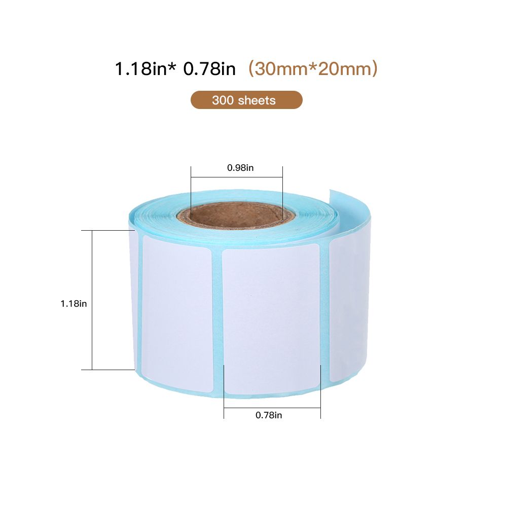 Thermal Label Sticker 10 Rolls Waterproof Oil-proof
