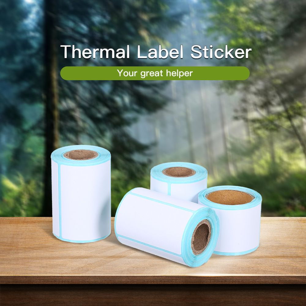 Thermal Label Sticker 10 Rolls Waterproof Oil-proof