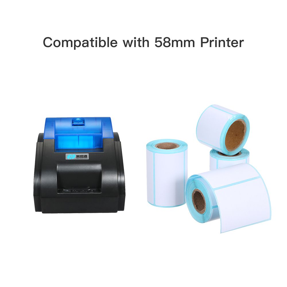 Thermal Label Sticker 10 Rolls Waterproof Oil-proof