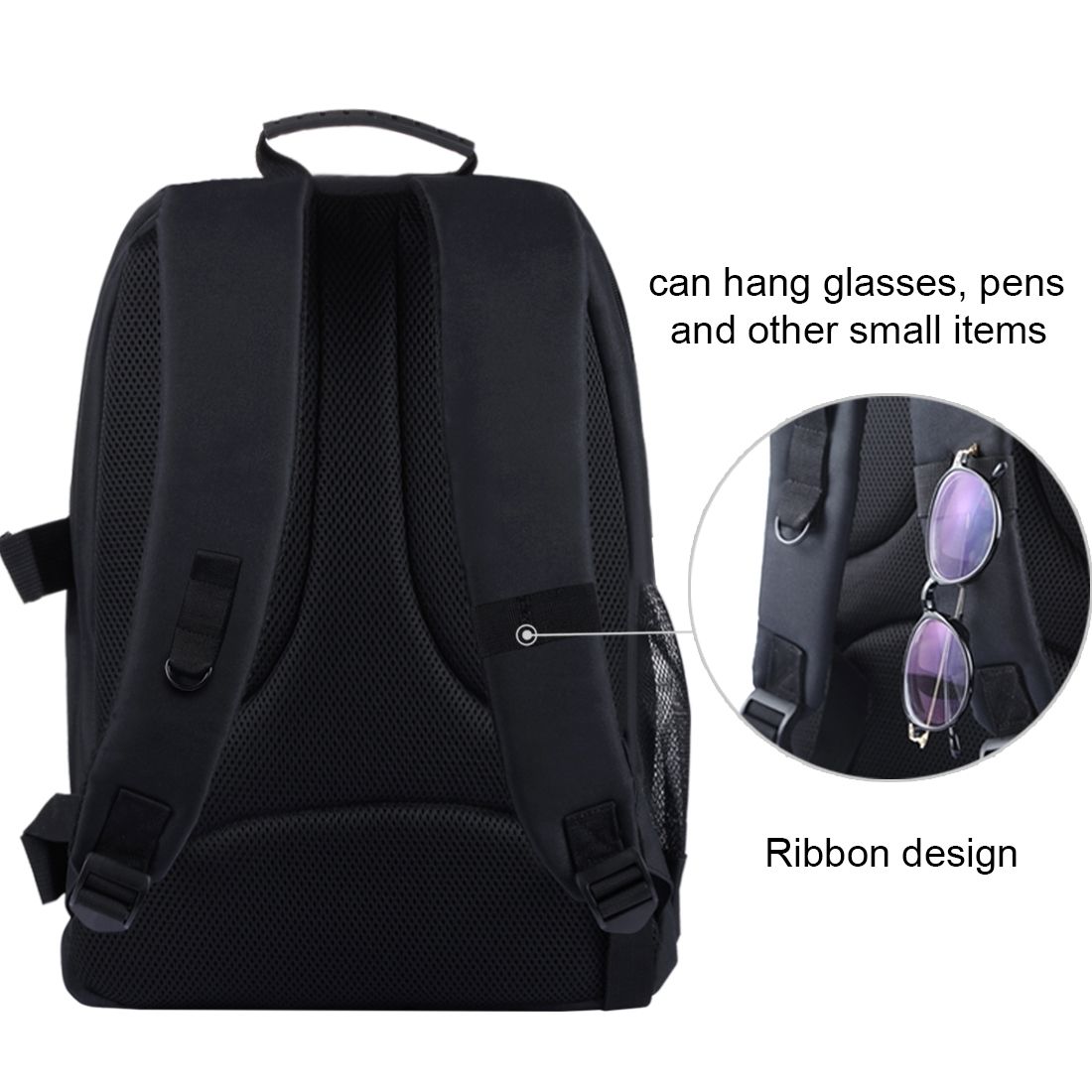 PULUZ Outdoor Portable Waterproof Scratch-proof Dual Shoulders Backpack Camera Bag, Upgrade Version(Black)