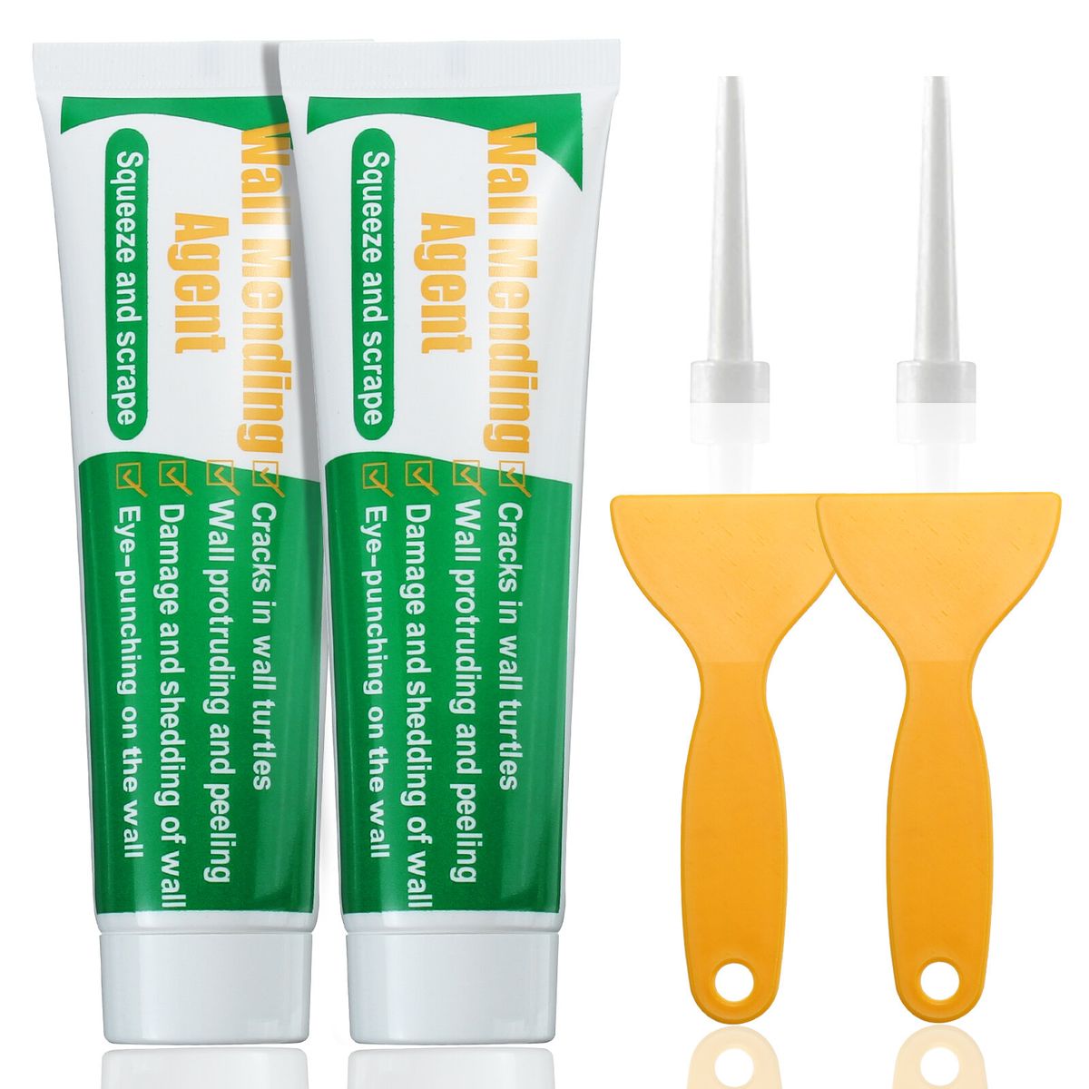 GOCHANGE Wall Repair Tools 2 Sets Wall Paint + Head +