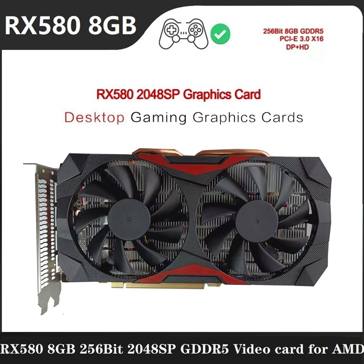 RX580 8G Desktop Game Graphics Card for AMD