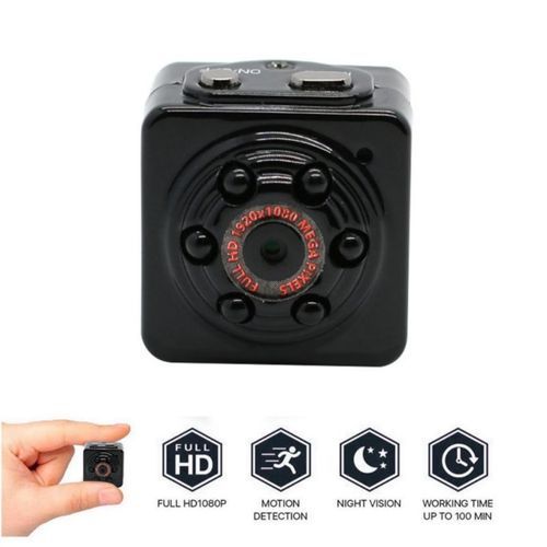 SQ9 Mini Camera 480P Video Recorder Digital Cam Micro Full HD IR Night Vision Smallest DV DVR Camcorder PK SQ11 SQ8(Black)